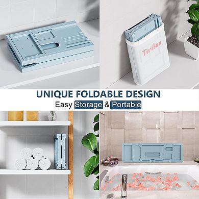 KSIZUIS Expandable Bathtub Tray Caddy