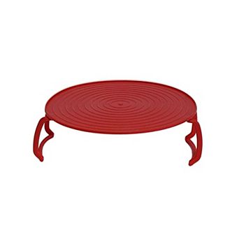 4 in 1 Microwave Tray Stand Splatter Guard Rack 9.25 Inch Kitchen Tool