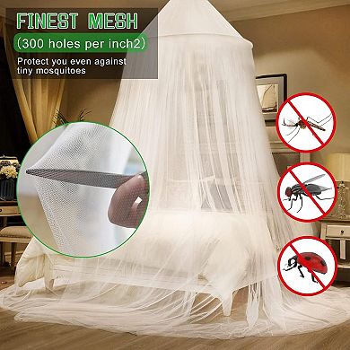 Mosquito Net Bed Canopy,King Canopy Bed Curtains Queen Size from Ceiling,Dome Mosquito Netting Bed