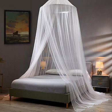 Mosquito Net Bed Canopy,King Canopy Bed Curtains Queen Size from Ceiling,Dome Mosquito Netting Bed