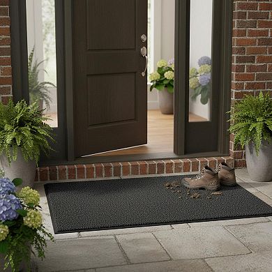 Dirt Trapping Non-slip Machine Washable Front Doormat Super Absorbent for Muddy Shoes Paws