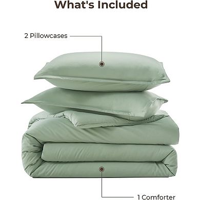 Comforter Full Size Set,3 Pieces Lightweight Bed Set, Soft All Season Down Alternative Quilt Blanket