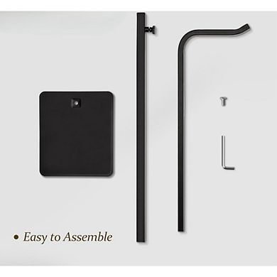 Great Ambitions 2-Pack Adjustable Purse Holder Stand - Black Hanger Rack for Bags & Display