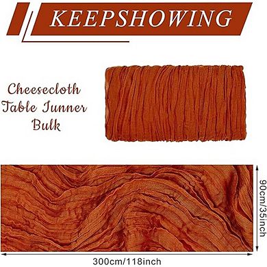 Cheesecloth Table Runners Boho Gauze Fabric for Wedding & Party Decor