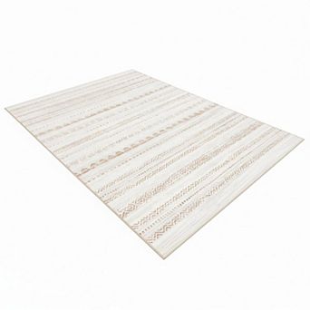 5x7 Moroccan Boho Area Rug Soft Washable Stain Resistant Non Slip Indoor Carpet for Living Room