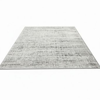 8x10 Washable Area Rug Anti-Skid Non-Shedding Abstract Modern Soft Low Pile Indoor Carpet
