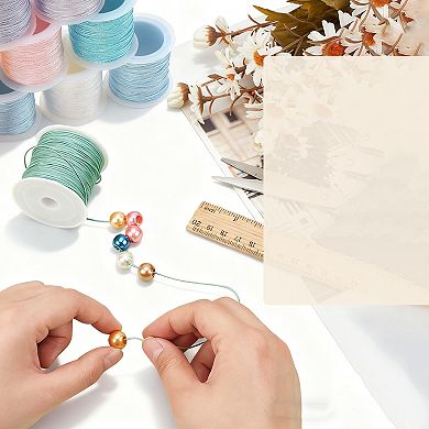 Cord Braided Rope Polyester for Sewing Crafts Bracelets Macrame 1Pc 984.25"x0.031"