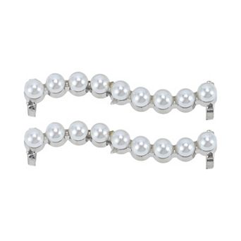 Nine Faux Pearl Shoelace Charms 2 pc