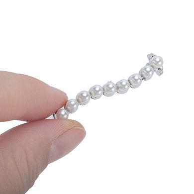 Nine Faux Pearl Shoelace Charms 2 Pcs