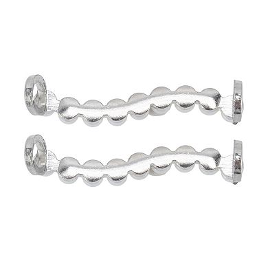 Nine Faux Pearl Shoelace Charms 2 Pcs