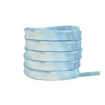 1 Pair Tie-Dye Flat Soft Shoelaces Shoestrings for Sneakers 55.1"