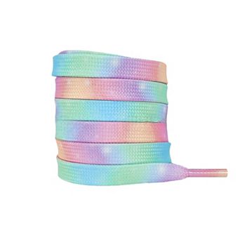 1 Pair Tie-Dye Flat Soft Shoelaces Shoestrings for Sneakers 55.1"