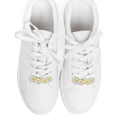 Chrysanthemums Shoelace Charms 2 Pcs