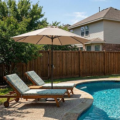 Aoodor Outdoor Patio Umbrella Replacement Canopy for 10 ft 8 Ribs Table Umbrella