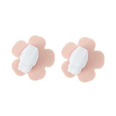 Faux Leather Flower Shoelace Charms 1 Pair