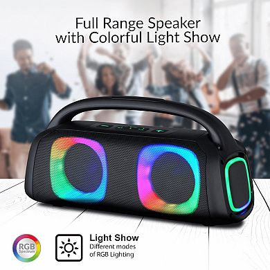 IQ Sound Portable Bluetooth Speaker with RGB Lights