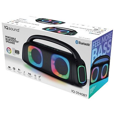 IQ Sound Portable Bluetooth Speaker with RGB Lights