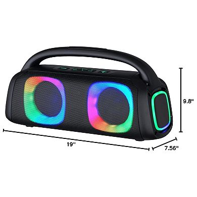 IQ Sound Portable Bluetooth Speaker with RGB Lights
