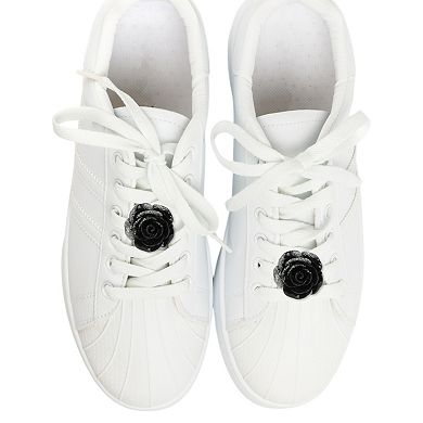 Rose Flower Shoelace Charms 1 Pair