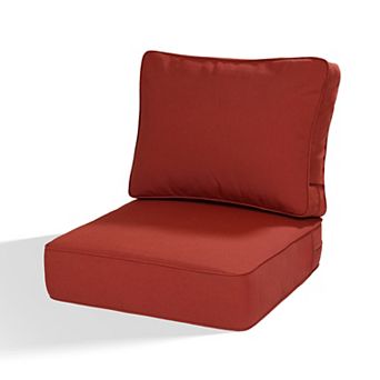 Aoodor 24 x 25 Inch Sunbrella Fabric Outdoor Deep Seat Cushion, Water-Resistant & Fade-Resistent