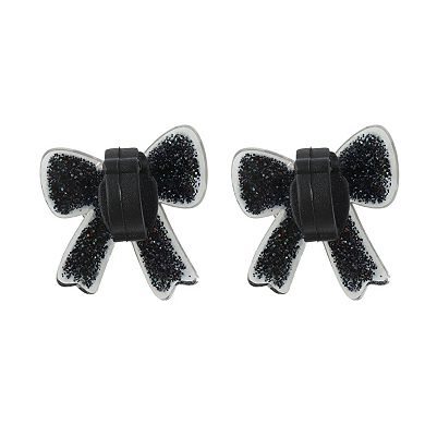 Base Transparent Bow Shoelace Charms 1 Pair