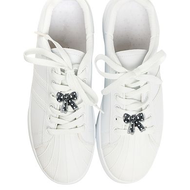 Base Transparent Bow Shoelace Charms 1 Pair