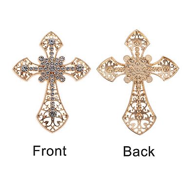 Rhinestone Cross-shaped Phone Case Decoration 1 Pc