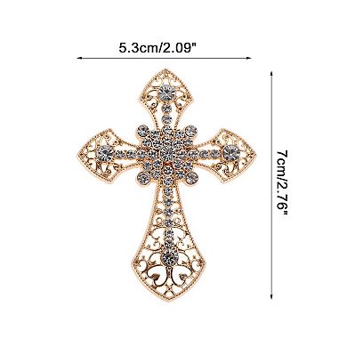 Rhinestone Cross-shaped Phone Case Decoration 1 Pc