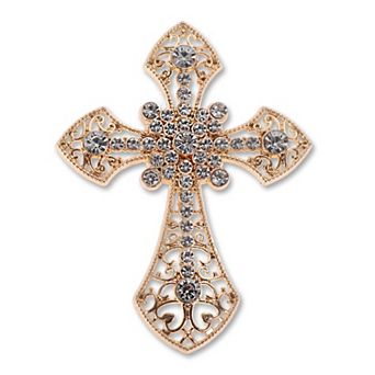 Rhinestone Cross-shaped Phone Case Decoration 1 pc