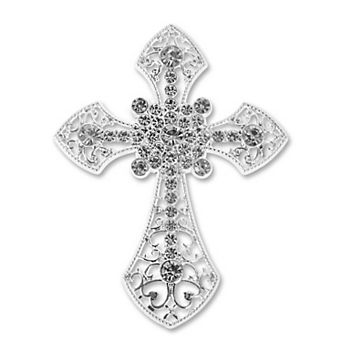 Rhinestone Cross-shaped Phone Case Decoration 1 pc