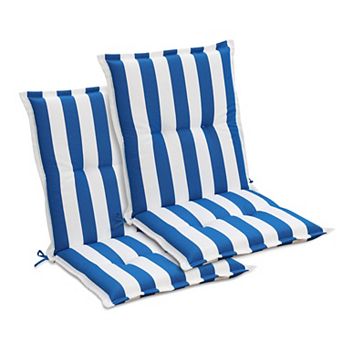 Aoodor Outdoor Tufted Chair Cushions Set of 2 for Patio Dining Chairs, 39 x 20 x 2.4 Inch