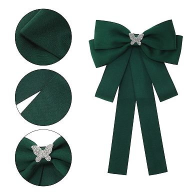 Ribbon Bow Brooch Pre-Tied for Women