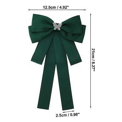 Ribbon Bow Brooch Pre-Tied for Women