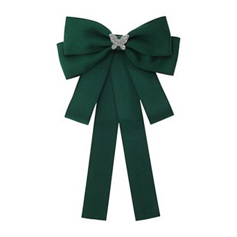 Ribbon Bow Brooch Pre-Tied for Women