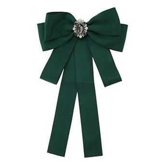 Ribbon Bow Brooch Pre-Tied for Women
