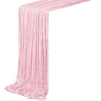 Cheesecloth Table Runner Boho Gauze Semi Sheer Soft Fabric 4 Pack