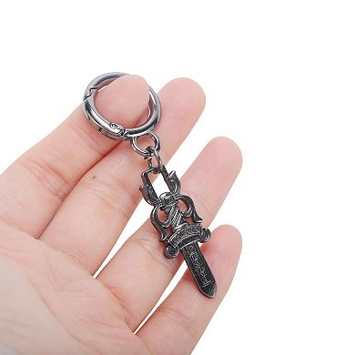 Sword-shaped Shoelace Charms 2 Pcs Gray Black