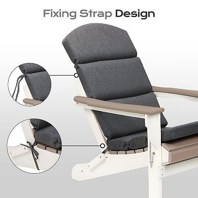 Aoodor Patio Chair Cushion - High-Back Adirondack Patio Cushions with Ties