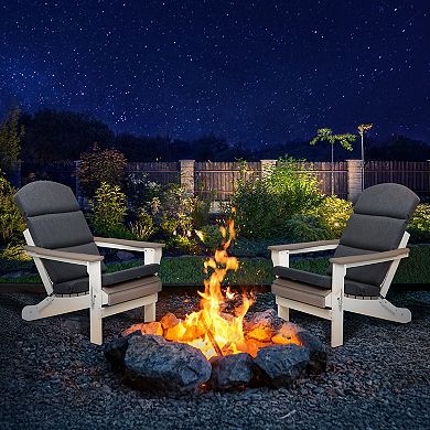 Aoodor Patio Chair Cushion - High-Back Adirondack Patio Cushions with Ties