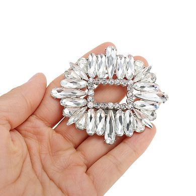 Shoe Accessories Silver Tone 2 Pcs