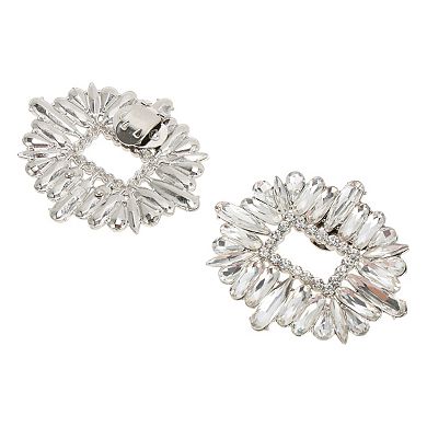 Shoe Accessories Silver Tone 2 Pcs