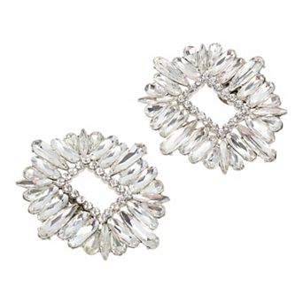 Shoe Accessories Silver Tone 2 pc