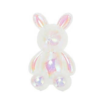 Rabbit Sneaker Buckle Shoe Accessories 1 pc Multicolor White