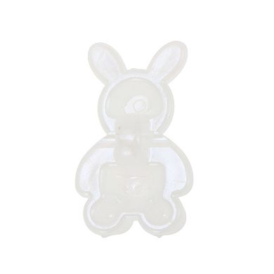 Rabbit Sneaker Buckle Shoe Accessories 1 Pc Multicolor White