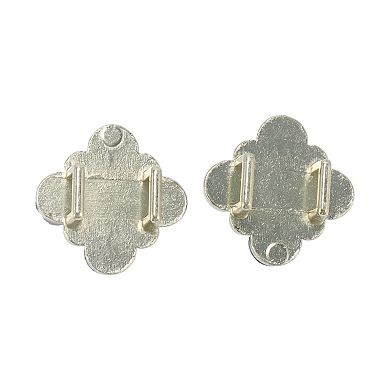 One Faux Pearl Rhinestone Shoelace Charms 2 Pcs