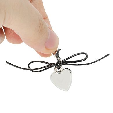 Lace-Up Heart Shoelace Charms 1 Pair