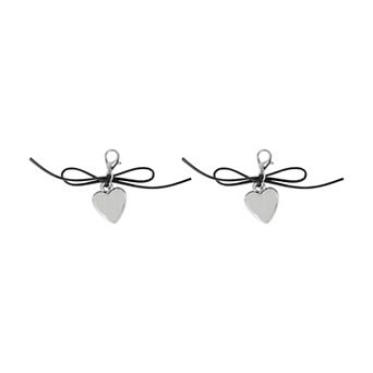 Lace-Up Heart Shoelace Charms 1 Pair
