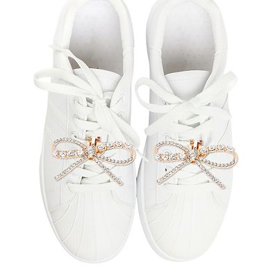 Bow with Detachable Clip Shoe Accessories 2 Pcs
