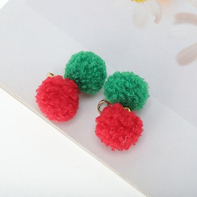Fluffy Ball Shoelace Charms 1 Pair