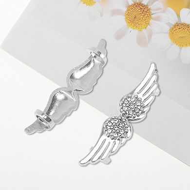 Rhinestone Wings Shoelace Charms 1 Pair